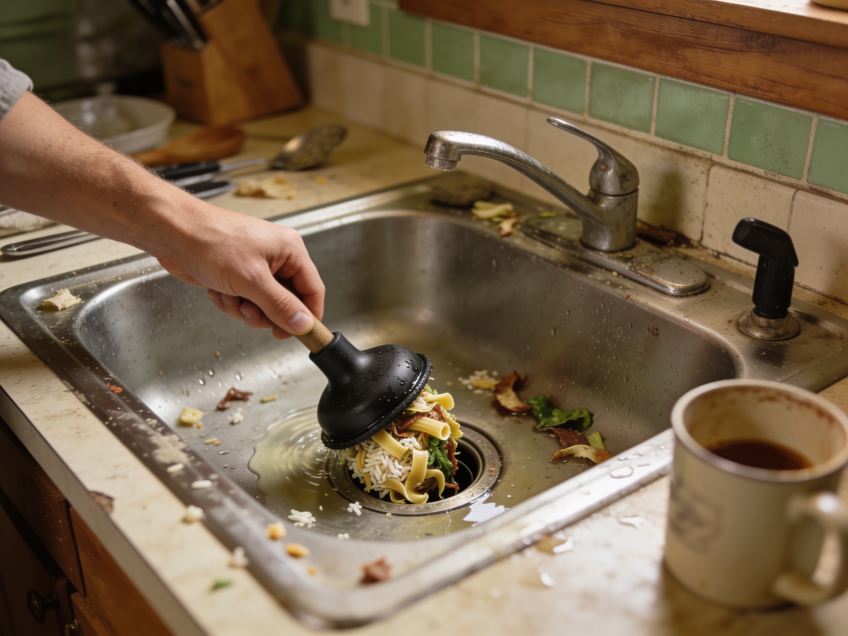 Clearing Kitchen Sink Clogs Caused By Local Cooking Habits